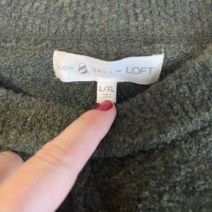 Never worn loft oversized olive sweater
